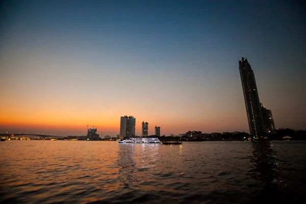 Bangkok vista - Chao phraya río — Foto de Stock