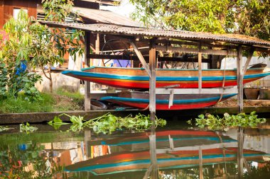 Bangkok thonburi klongs - Kanallar Görünümü