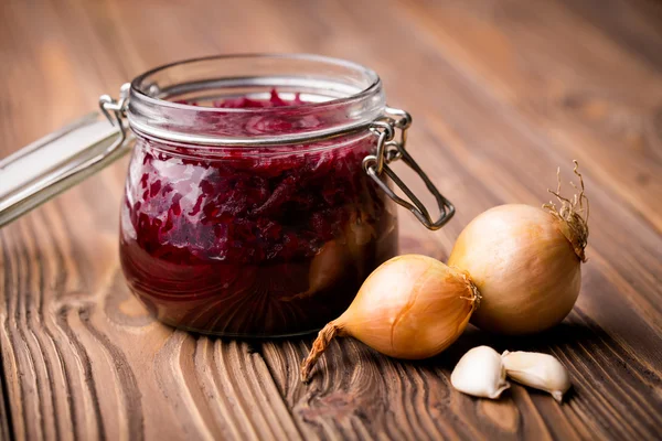 Natural diy pickled beetroot — Stock Photo, Image