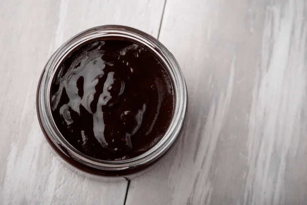 Přirozené diy domácí čokoládové marmeládou — Stock fotografie