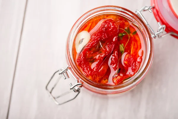 Natural diy home dried tomatoes — Stock Photo, Image