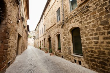 Beautiful Montalcino in Tuscany view clipart
