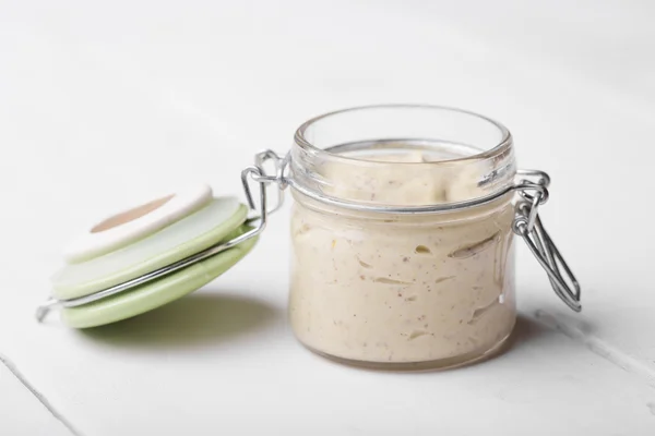 Natural diy homemade mayonnaise — Stock Photo, Image