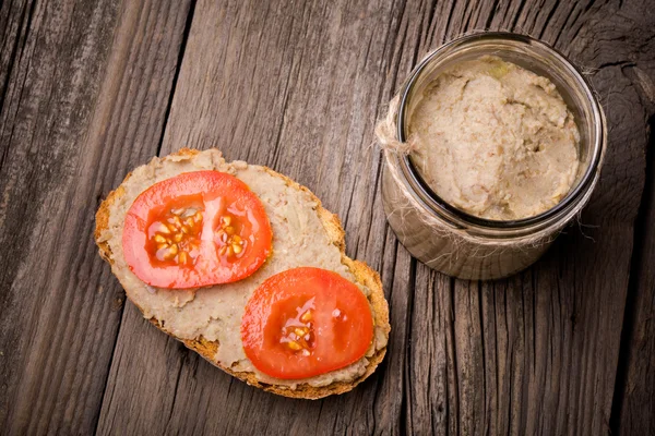 Pasta di lenticchie fatta in casa fai da te naturale — Foto Stock