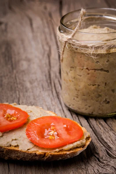 Pasta di lenticchie fatta in casa fai da te naturale — Foto Stock