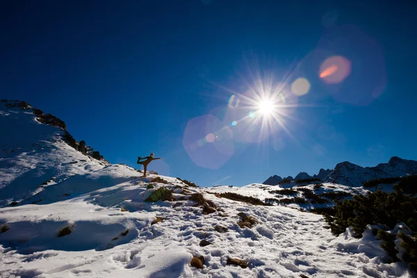 Joga w słowackie Tatry Bielskie — Zdjęcie stockowe