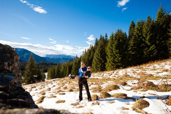 Turisti in slovacco Belianske Tatry — Foto Stock