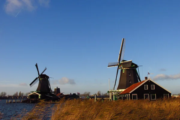 Zaandam architekture - molinos en Holanda — Foto de Stock