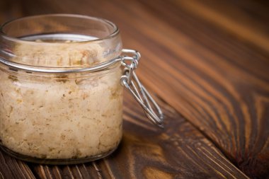 Doğal ev yapımı ayçiçeği tohumu Yapıştır