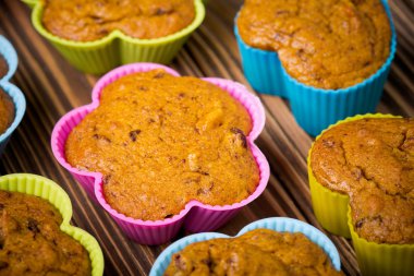 Lezzetli ev yapımı kabak darı cupcakes