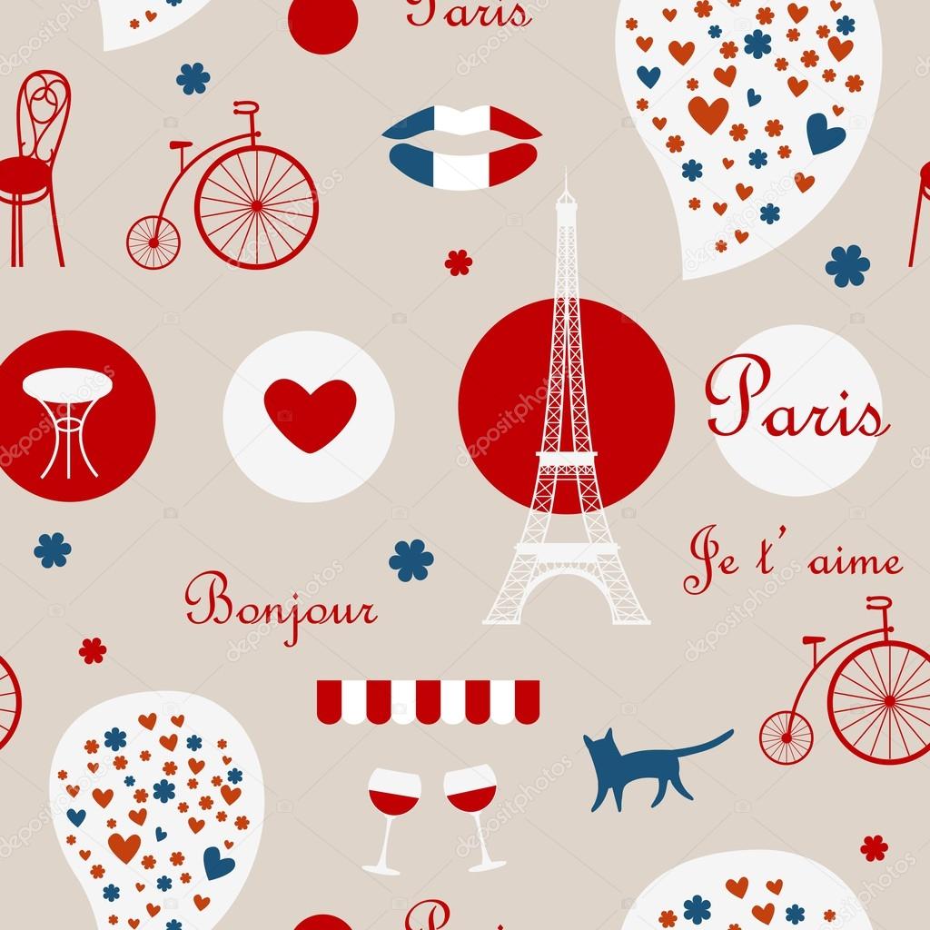 red Paris background