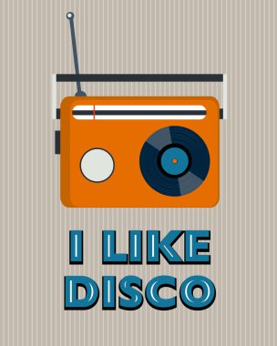Retro disko poster