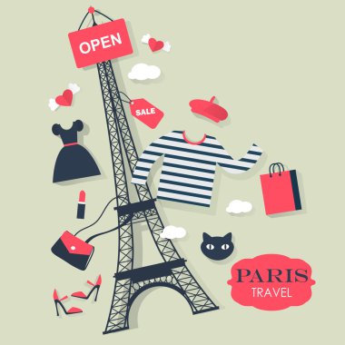Turistik Paris arka plan