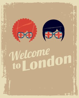 Welcome to London poster clipart