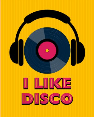 Sarı disko poster
