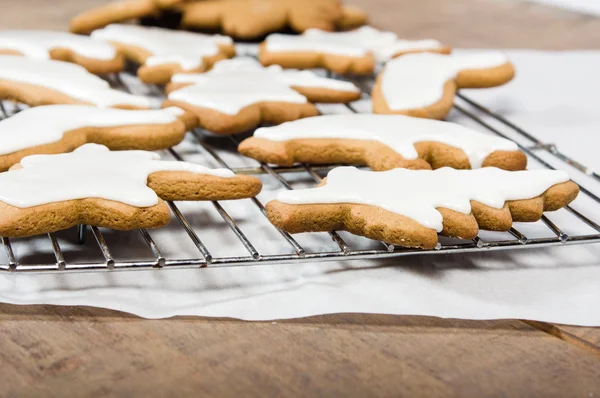 Iced cookies i djurfigurer — Stockfoto