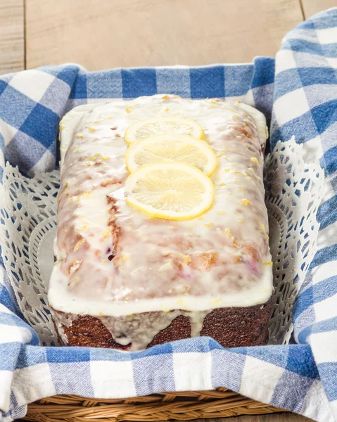 Torta di caffè al limone ai mirtilli — Foto Stock