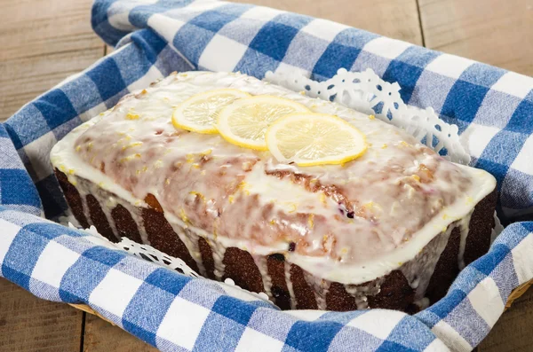 Blueberry lemon cofffee cake — Stock Photo, Image