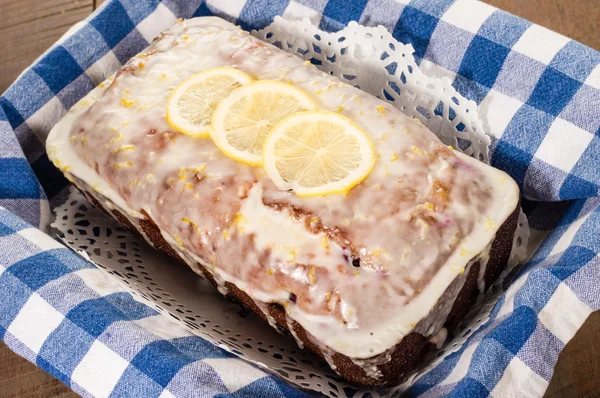 Torta di caffè al limone ai mirtilli — Foto Stock