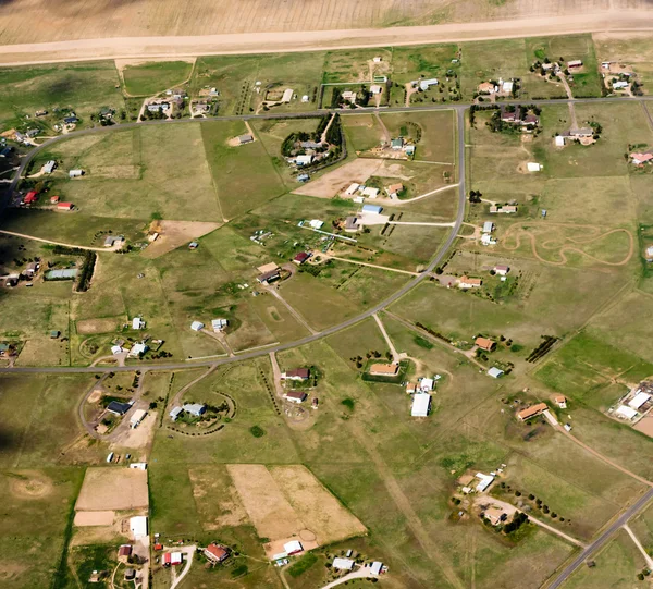 Aerial view of modern housing plan — Stock Photo, Image