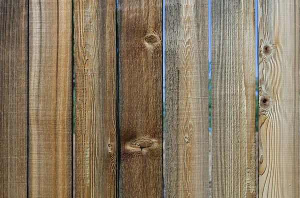 Wooden plank fence showing grain detail — Stock Photo, Image