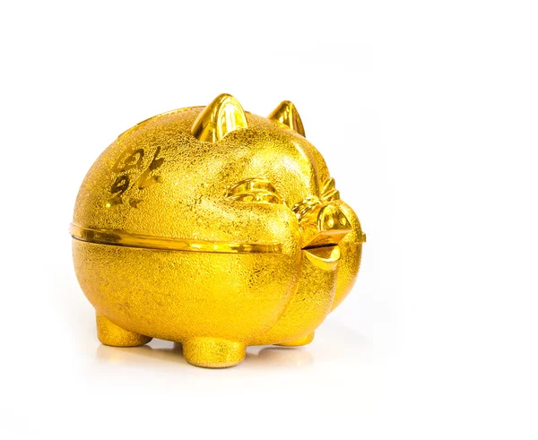 中国黄金豚貯金 — ストック写真