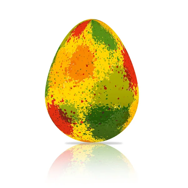 Барвисте розмальовка на великодньому яйці — стокове фото