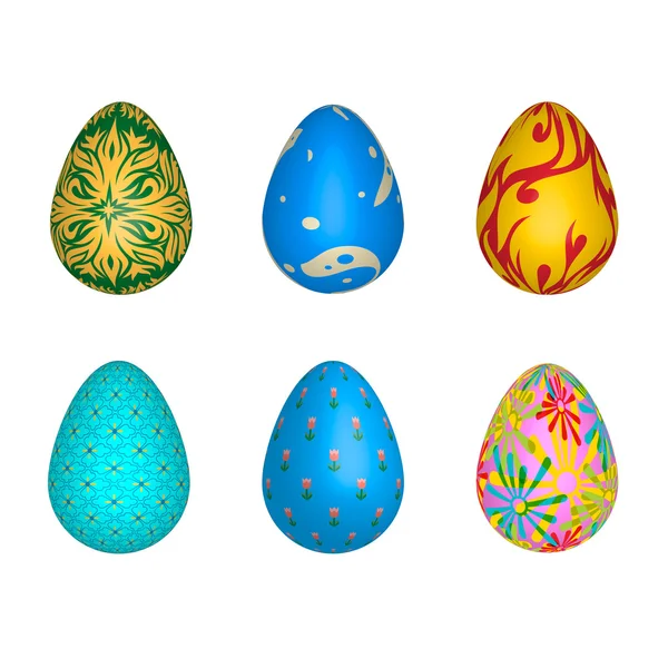 Farbe voller Eier zu Ostern — Stockfoto