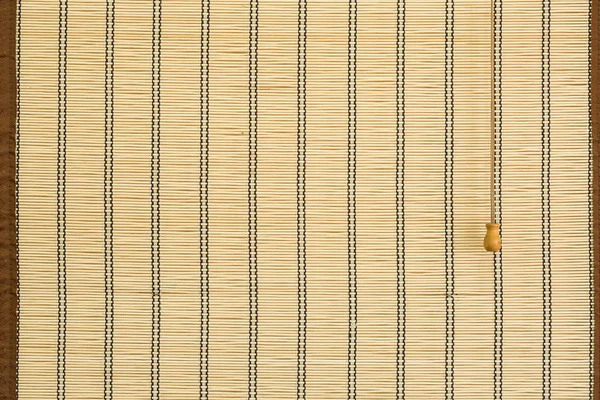 在客厅的竹窗帘 — 图库照片