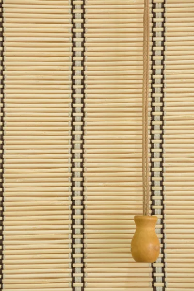 Bambu gardinen i vardagsrummet — Stockfoto