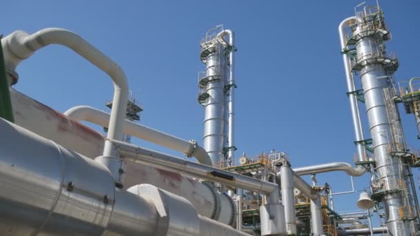 Нефтехимический завод — стоковое видео