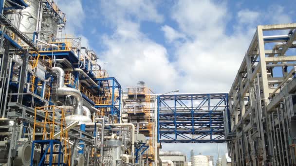 Oil refinery plant — Stock Video