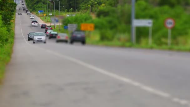 时间流逝的主要道路在泰国 — 图库视频影像
