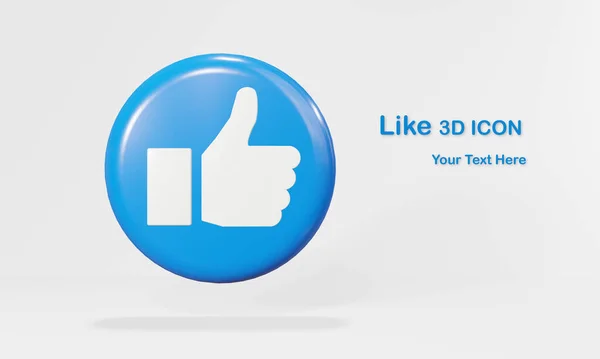 3Dアイコン アブストラクトソーシャルメディア テクノロジーデザインバナーのように 3Dレンダリング — ストック写真
