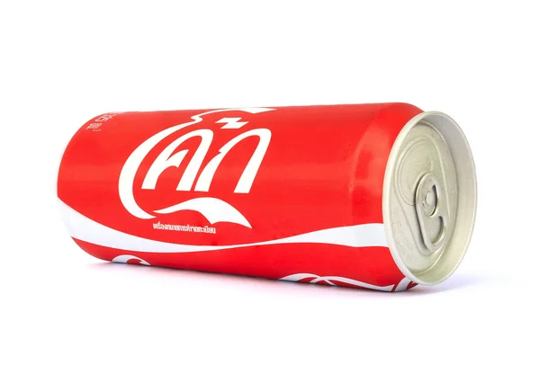 Thailand , Rayong - September 04, 2014: Photo of long can of Coc — Stock Photo, Image
