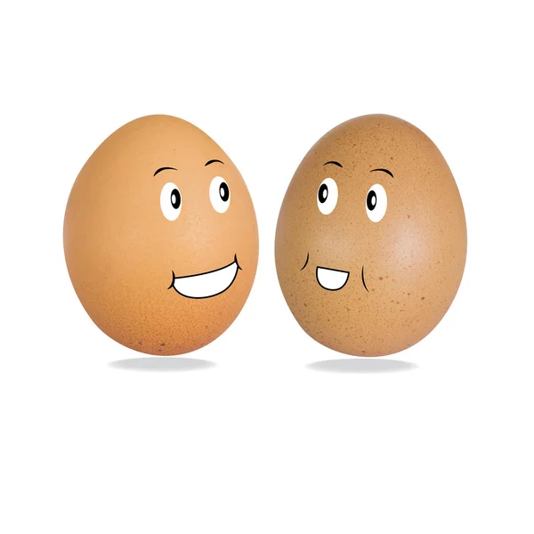 Egg smile — Stock Photo, Image