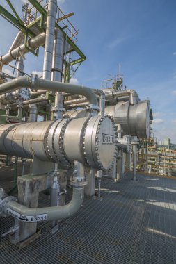 ısı değiştirici olarak rafineri tesisi