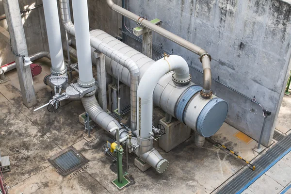 Trocador de calor com gasoduto — Fotografia de Stock