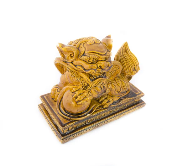 Kinesisk løve statue - Stock-foto