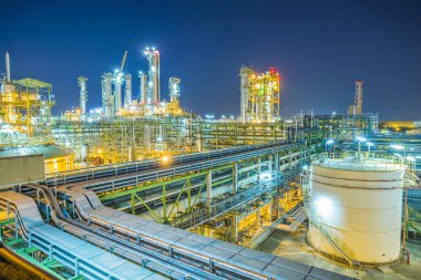  Refinery plant on night time