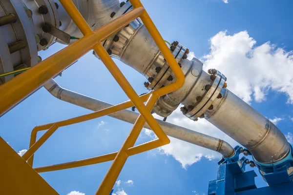 Transfer pipe line in factory — Stock Photo, Image