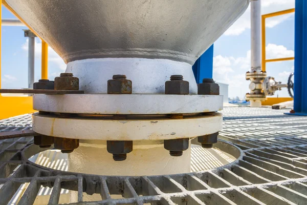 Transferrohrleitung in Fabrik — Stockfoto