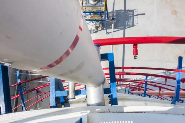 Transfer pipe line in factory — Stock Photo, Image