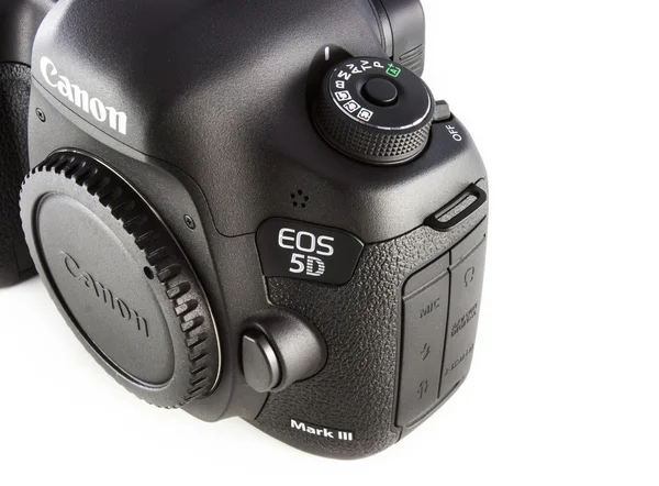 Câmera digital DSLR de uma EOS Canon 5D Mark III, somente para uso editorial — Fotografia de Stock