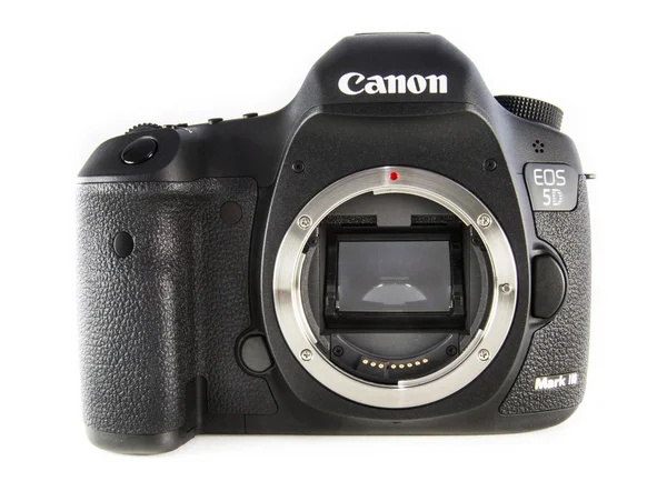 Câmera digital DSLR de uma EOS Canon 5D Mark III, somente para uso editorial — Fotografia de Stock