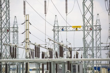 Steel structure of Power electrical substation yard