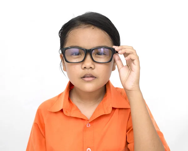 Young lady with glasses ストックフォト