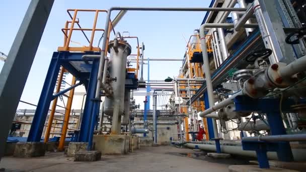 Petrol ve rafineri tesisi — Stok video