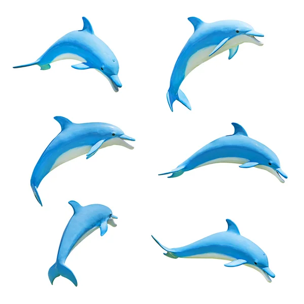Dolphin kreslený socha — Stock fotografie