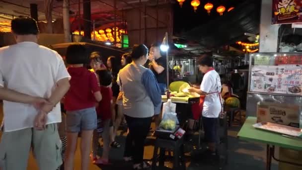 Penjual Jackfruit di jalan — Stok Video